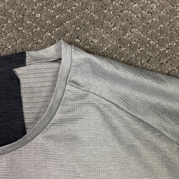 Lululemon Fast Free Shirt Men's XL Gray Black Reflective Long Sleeve Running Gym - Picture 8 of 14